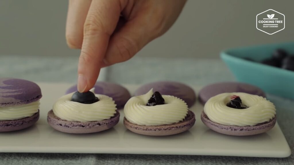 Blueberry Macaron Recipe Cooking tree