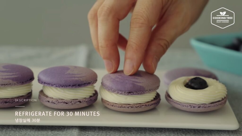 Blueberry Macaron Recipe Cooking tree