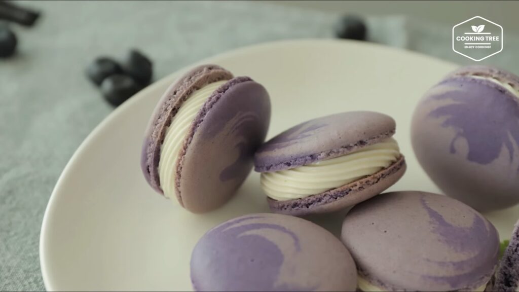 Blueberry Macaron Recipe Cooking tree