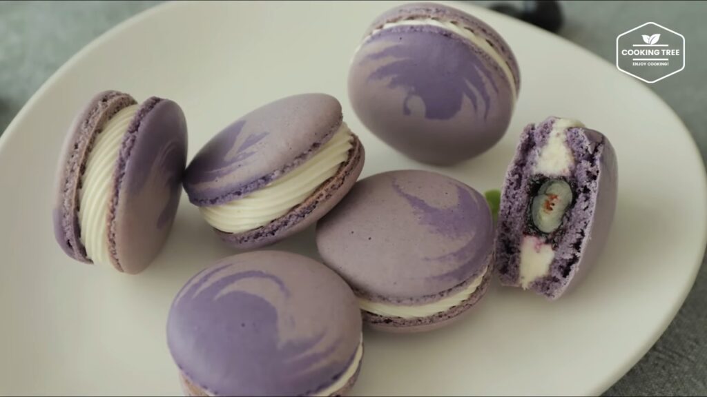 Blueberry Macaron Recipe Cooking tree