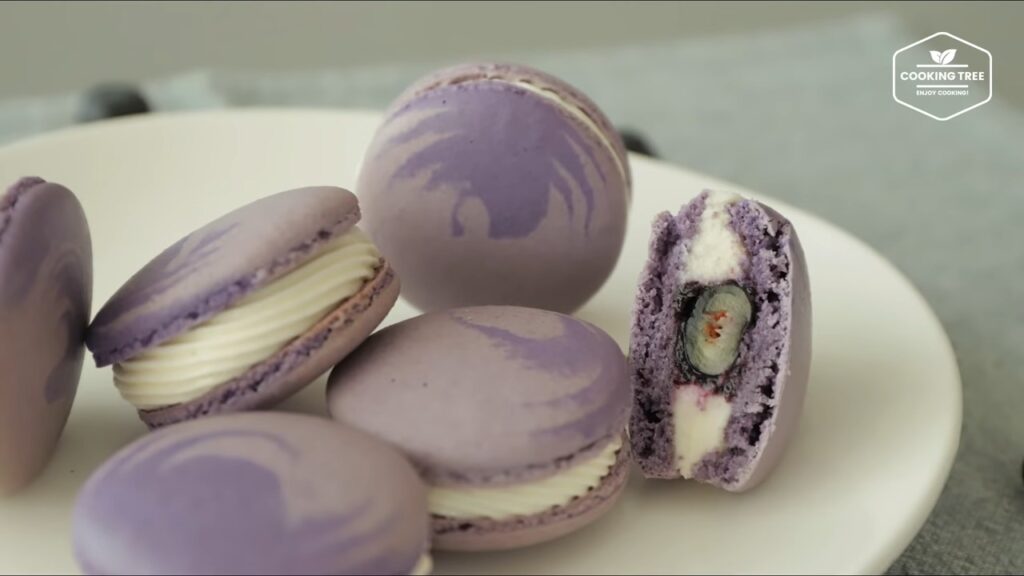 Blueberry Macaron Recipe Cooking tree