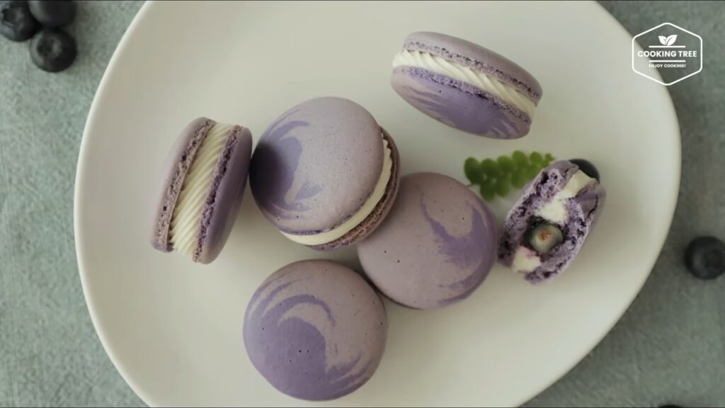 Blueberry Macaron Recipe Cooking tree