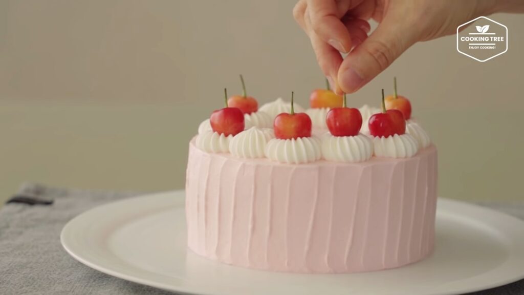 Cherry vertical layer cake Recipe Cooking tree