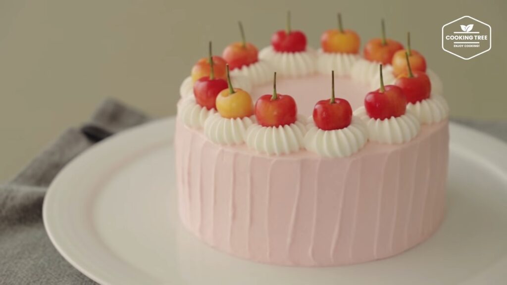 Cherry vertical layer cake Recipe Cooking tree