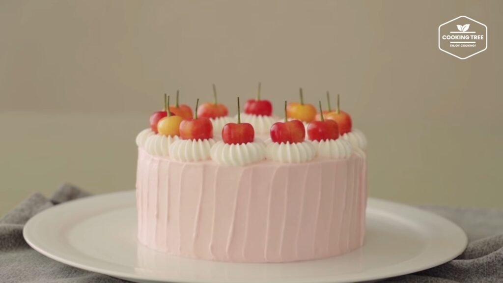 Cherry vertical layer cake Recipe Cooking tree