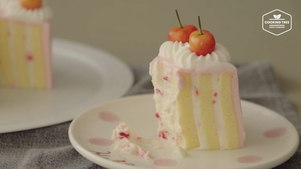 Cherry vertical layer cake Recipe Cooking tree