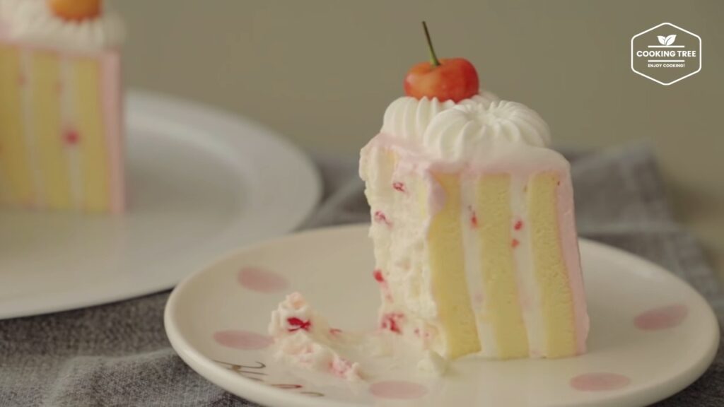 Cherry vertical layer cake Recipe Cooking tree