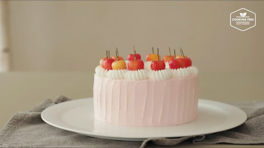 Cherry vertical layer cake Recipe Cooking tree