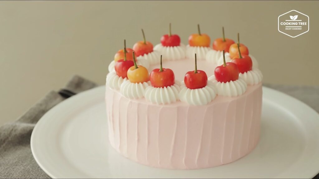 Cherry vertical layer cake Recipe Cooking tree