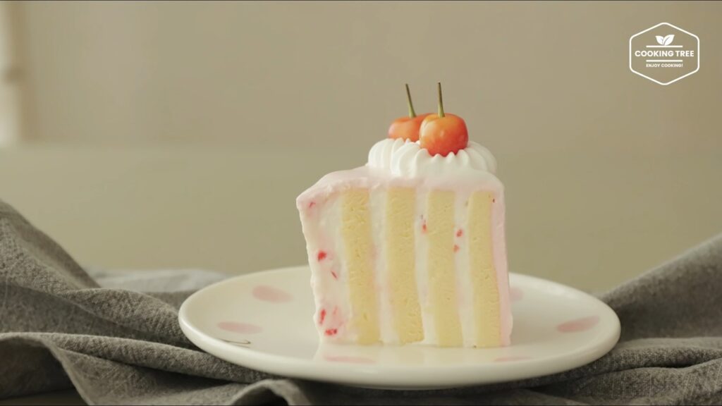 Cherry vertical layer cake Recipe Cooking tree