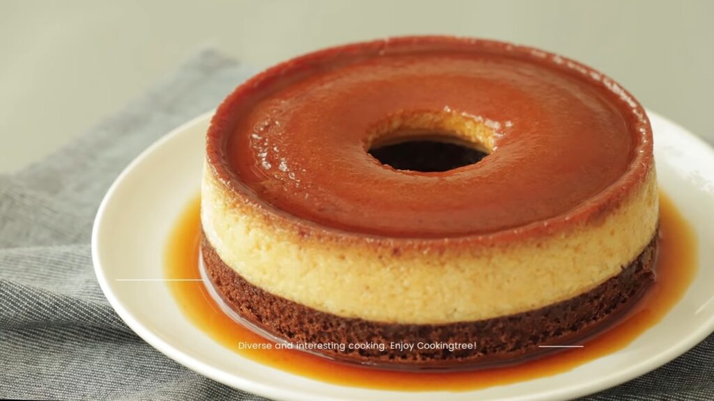 Choco Flan Cake_Caramel Custard Pudding Cake