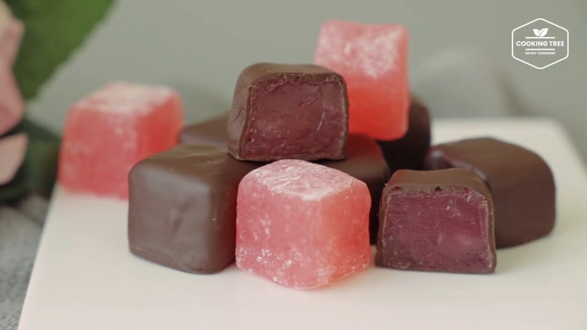 Chocolate coated Rose Turkish delight