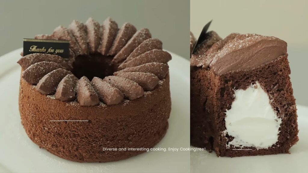 Chocolate cream chiffon cake Recipe Cooking tree