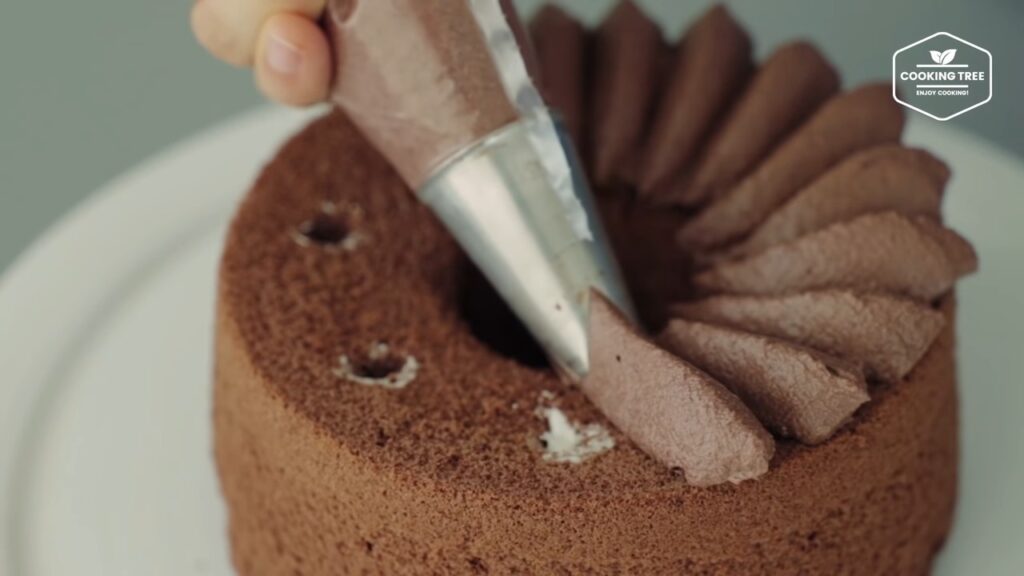 Chocolate cream chiffon cake Recipe Cooking tree