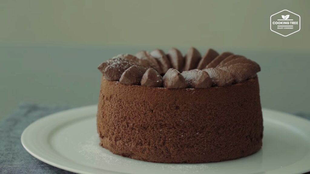 Chocolate cream chiffon cake Recipe Cooking tree