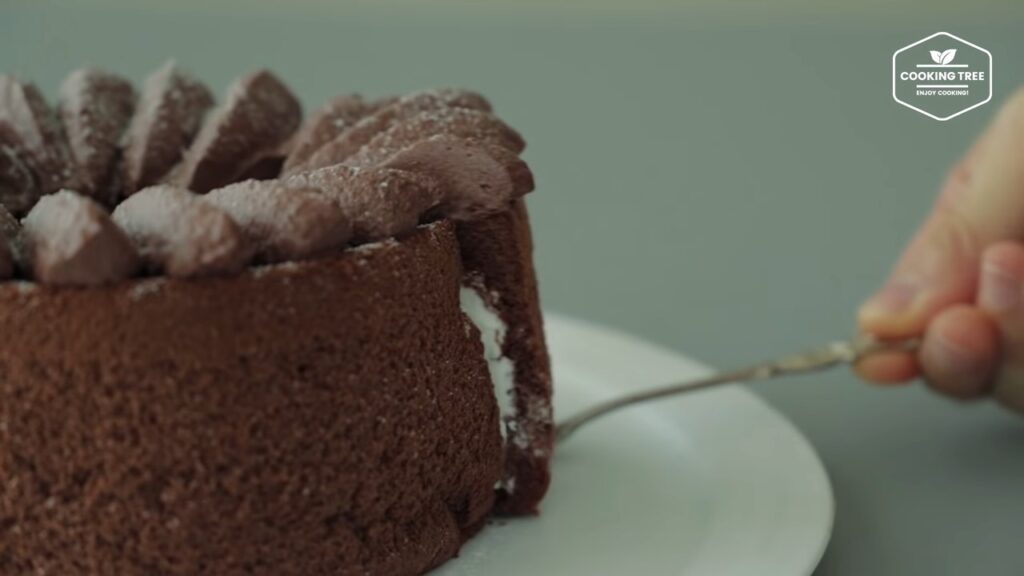 Chocolate cream chiffon cake Recipe Cooking tree