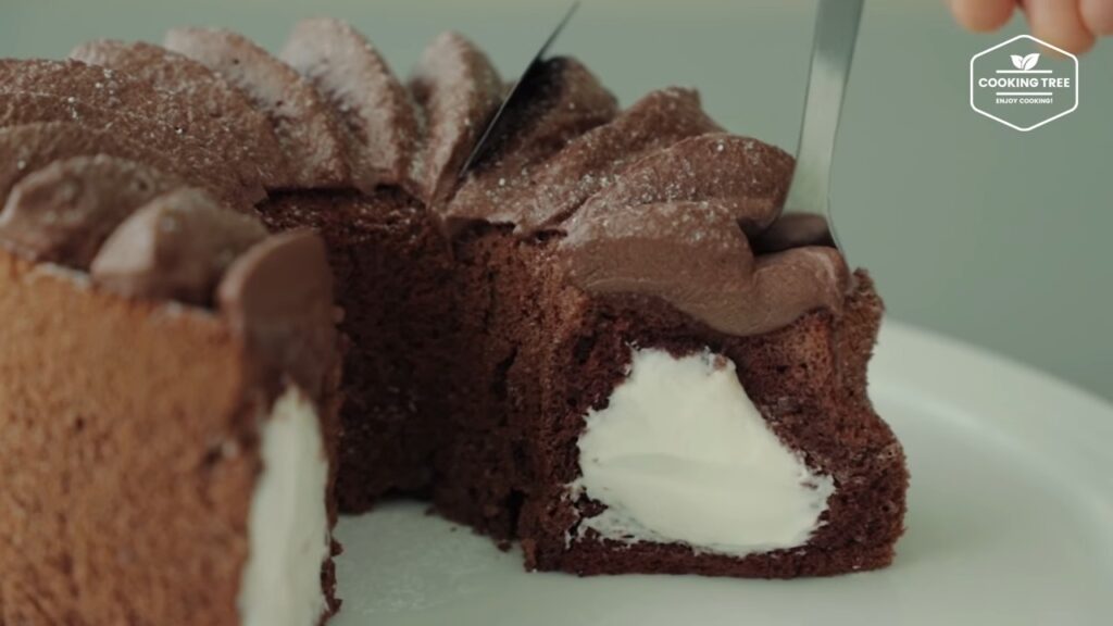 Chocolate cream chiffon cake Recipe Cooking tree