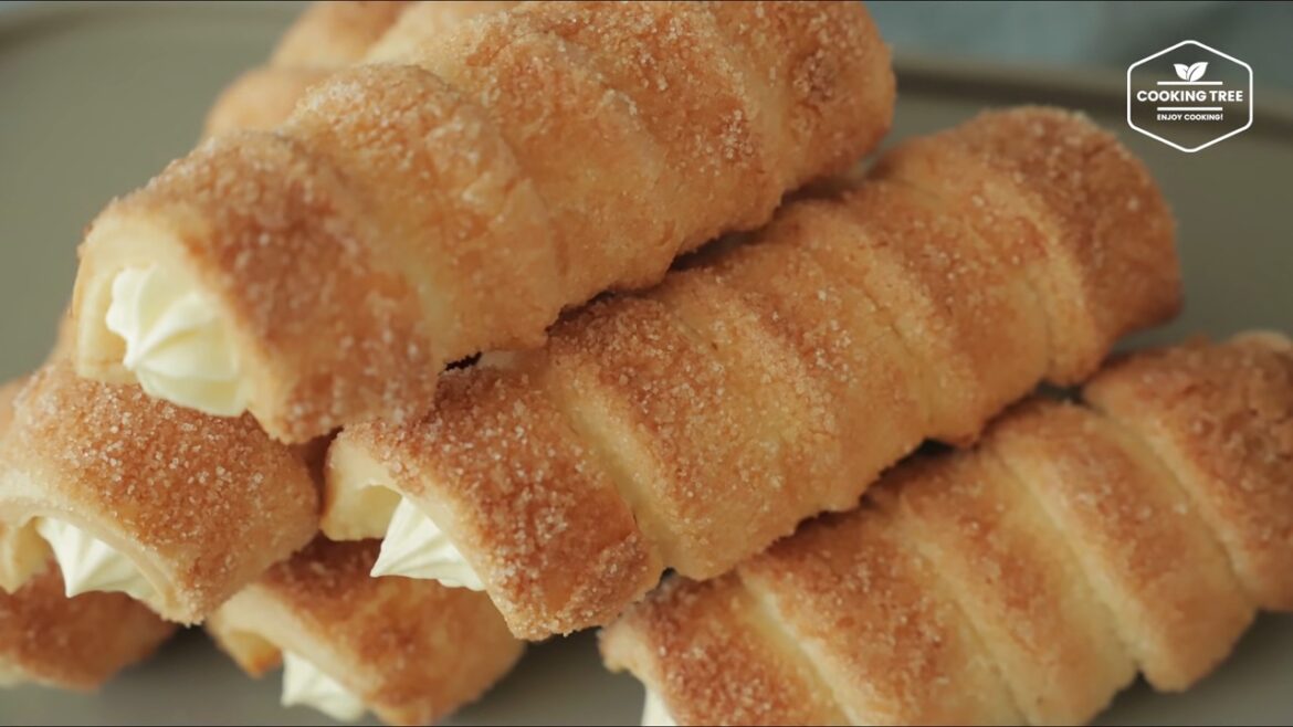 Cornet Pie Cream Horns Recipe