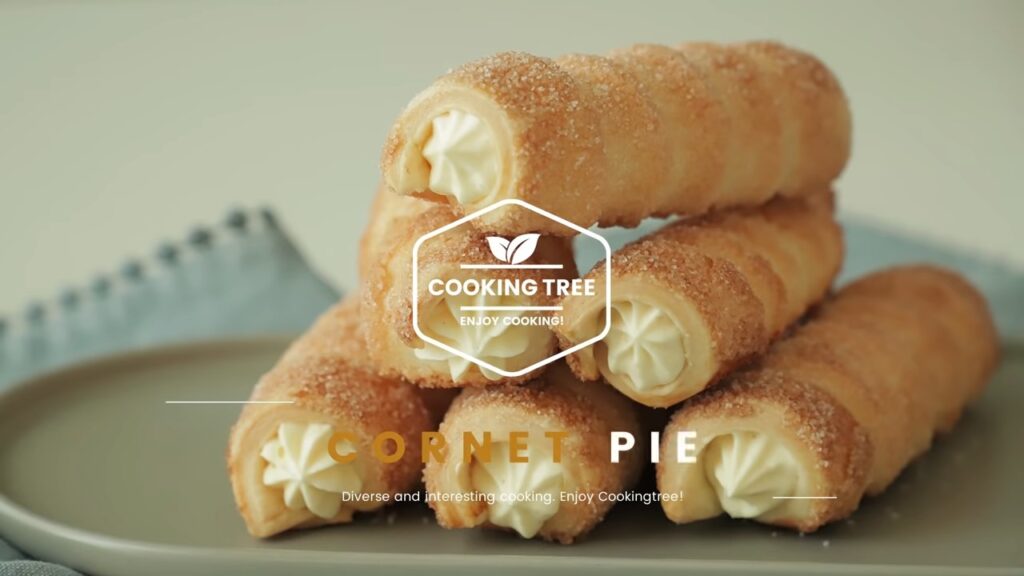 Cornet Pie Cream Horns Recipe