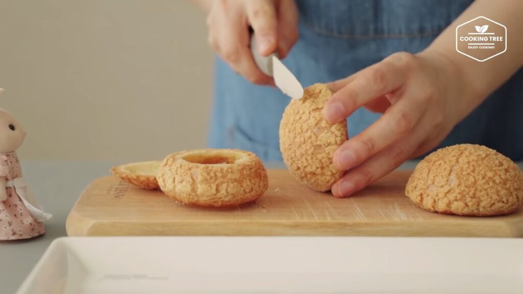 Creme brulee Cookie Choux Cream puff Recipe