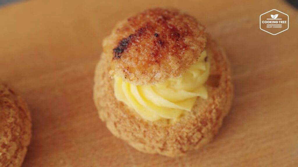 Creme brulee Cookie Choux Cream puff Recipe