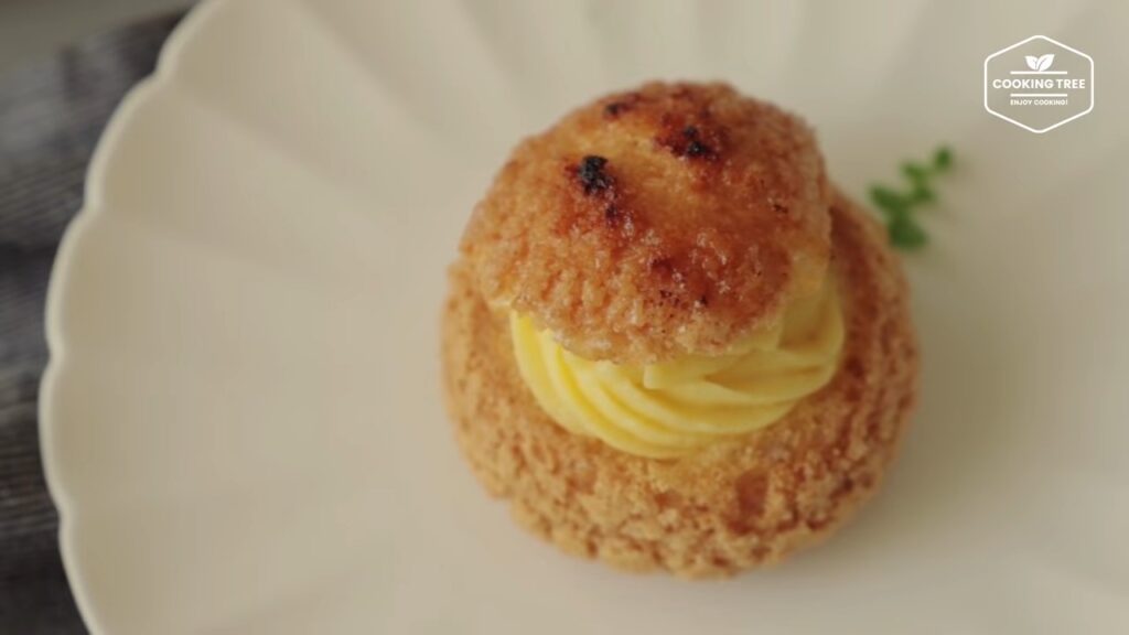 Creme brulee Cookie Choux Cream puff Recipe