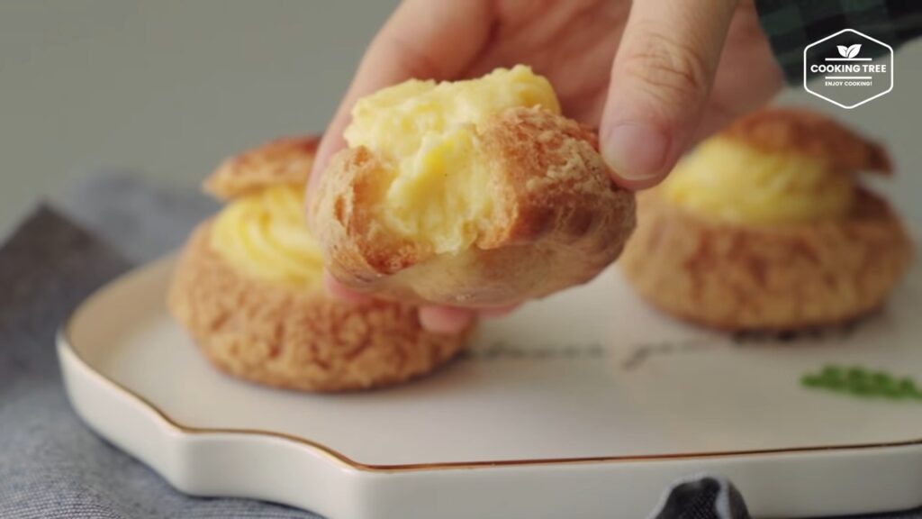 Creme brulee Cookie Choux Cream puff Recipe