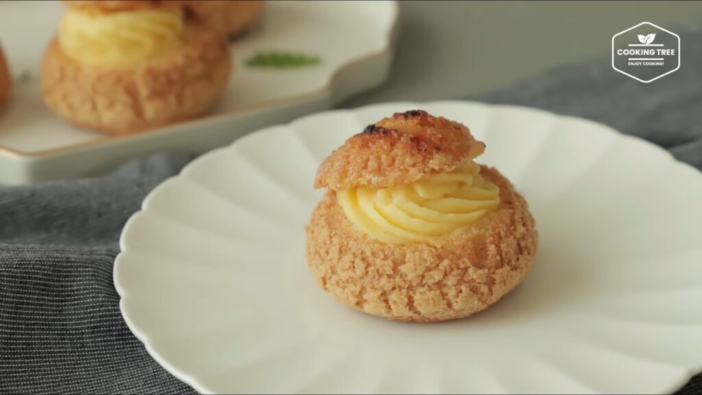 Creme brulee Cookie Choux Cream puff Recipe