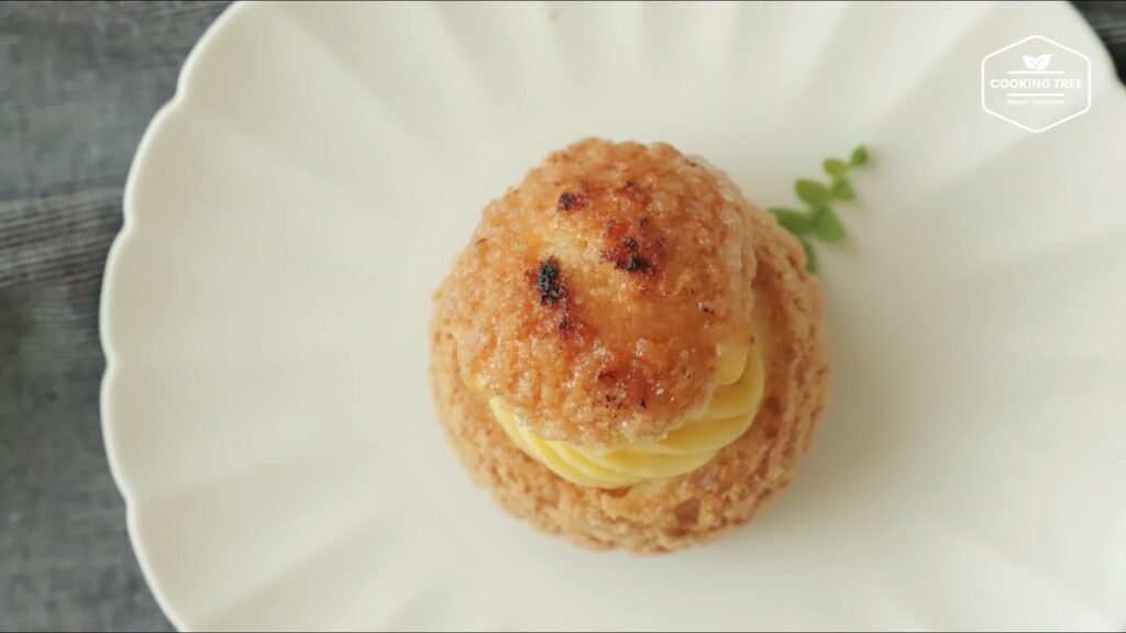 Creme brulee Cookie Choux Cream puff Recipe