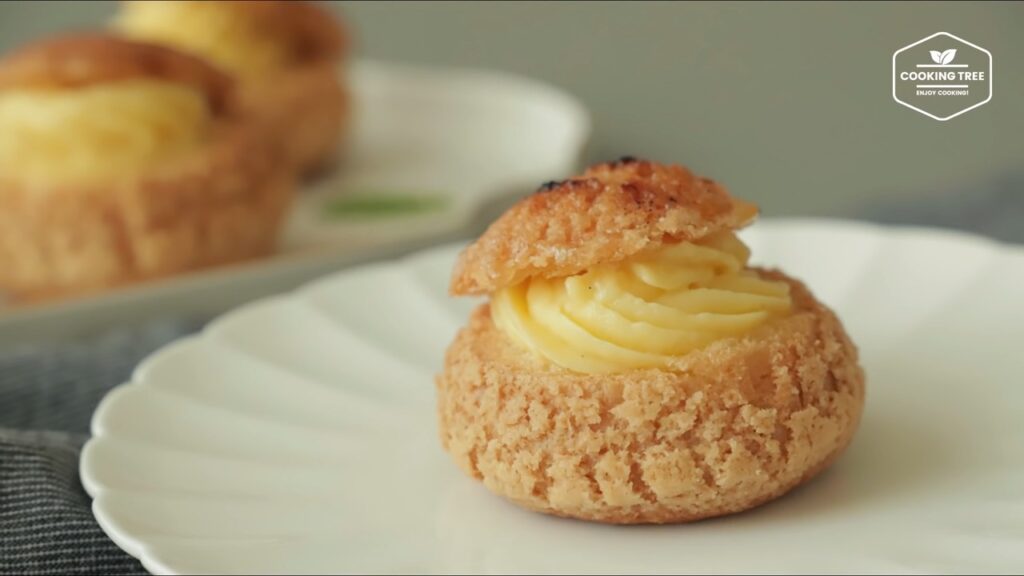 Creme brulee Cookie Choux Cream puff Recipe