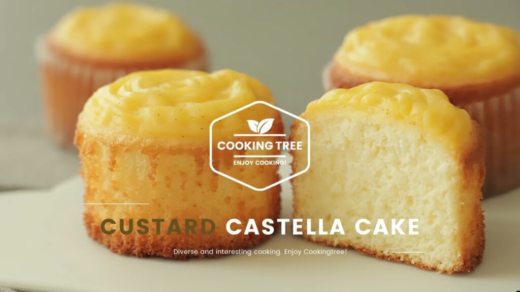 Custard Castella Cupcake Recipe