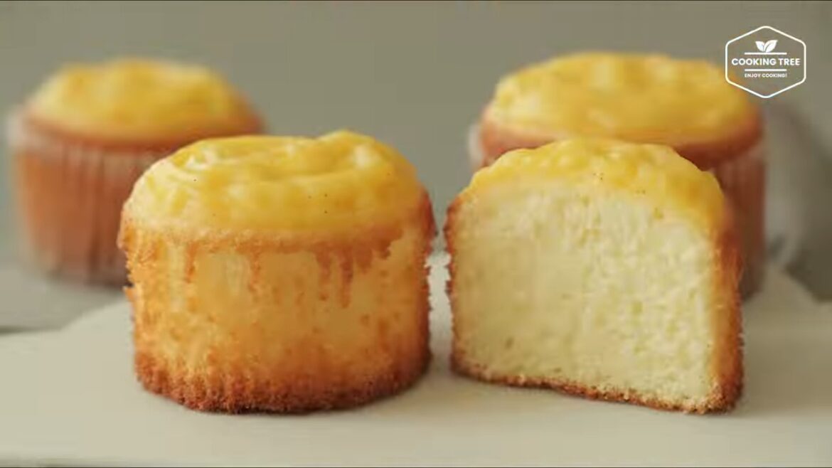 Custard Castella Cupcake Recipe Custard Castella Cupcake Recipe