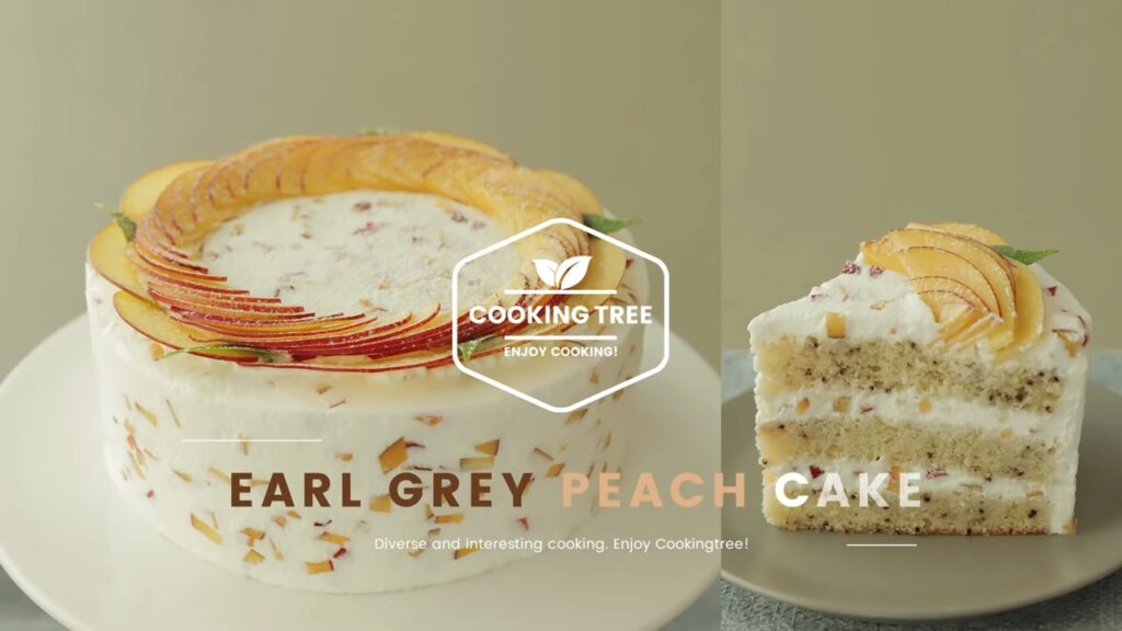 Earl grey Peach Cake Recipe Cooking tree