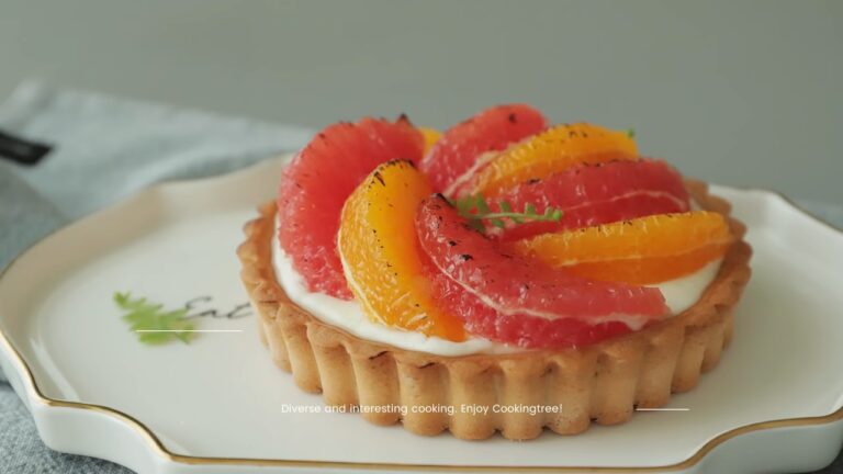 Grapefruit Orange Rare Cheese Tart Recipe