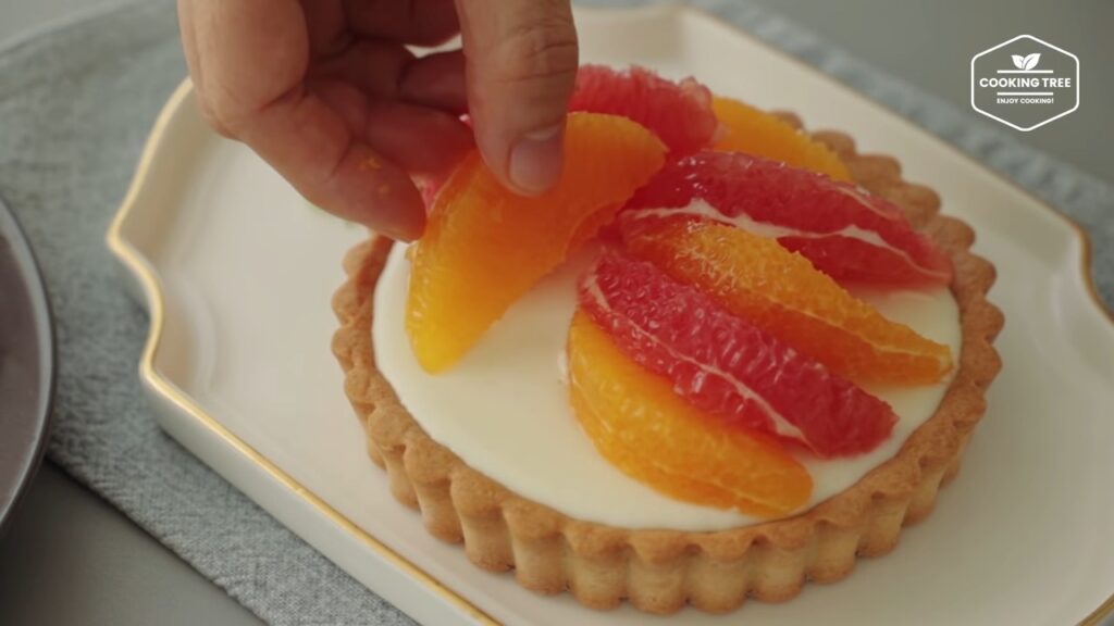 Grapefruit Orange Rare Cheese Tart Recipe Cooking tree