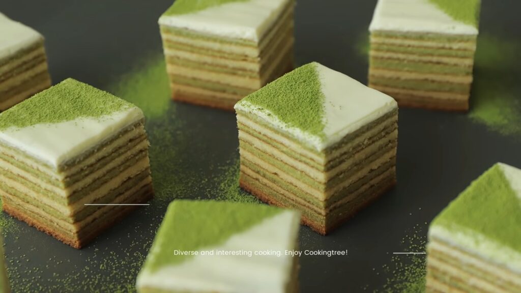 Green tea Baumkuchen Tree Cake Recipe Cooking tree