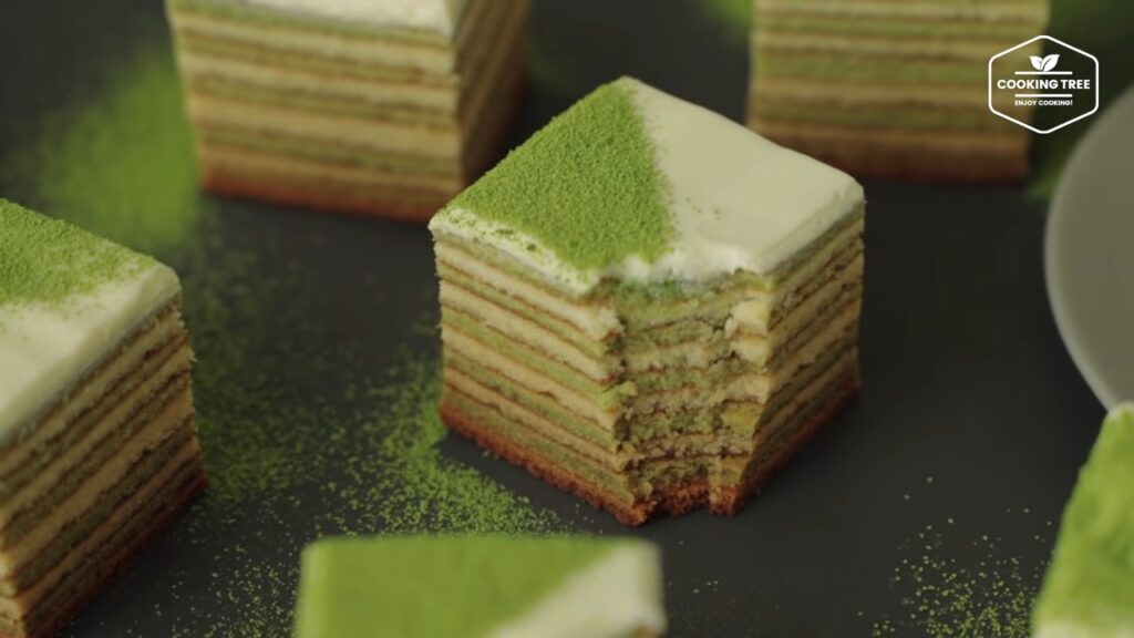 Green tea Baumkuchen Tree Cake Recipe Cooking tree