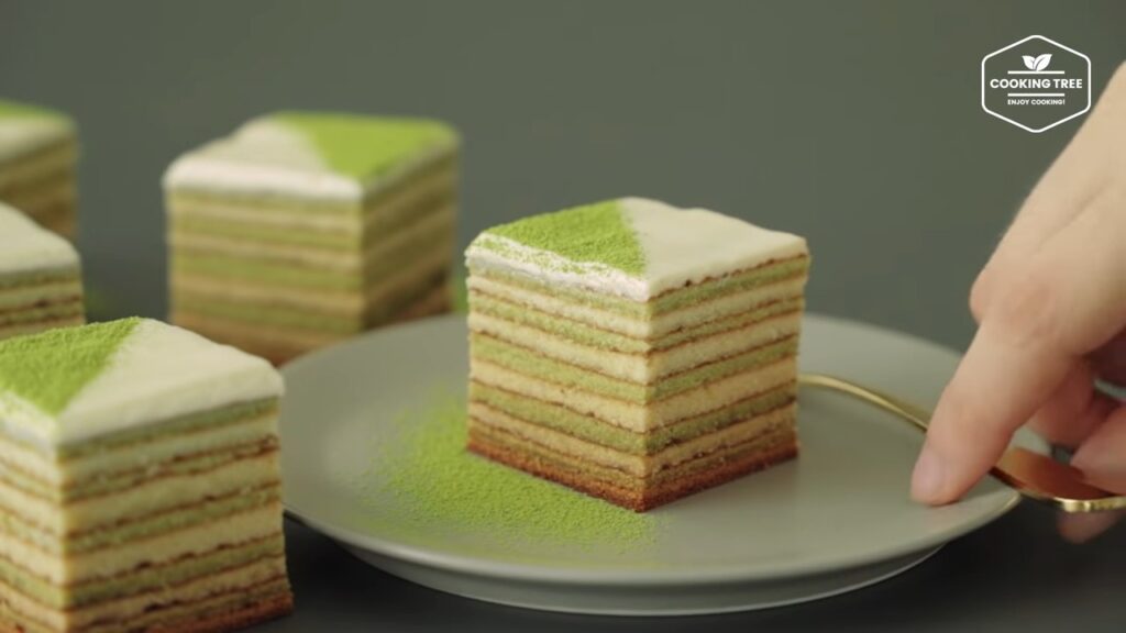 Green tea Baumkuchen Tree Cake Recipe Cooking tree