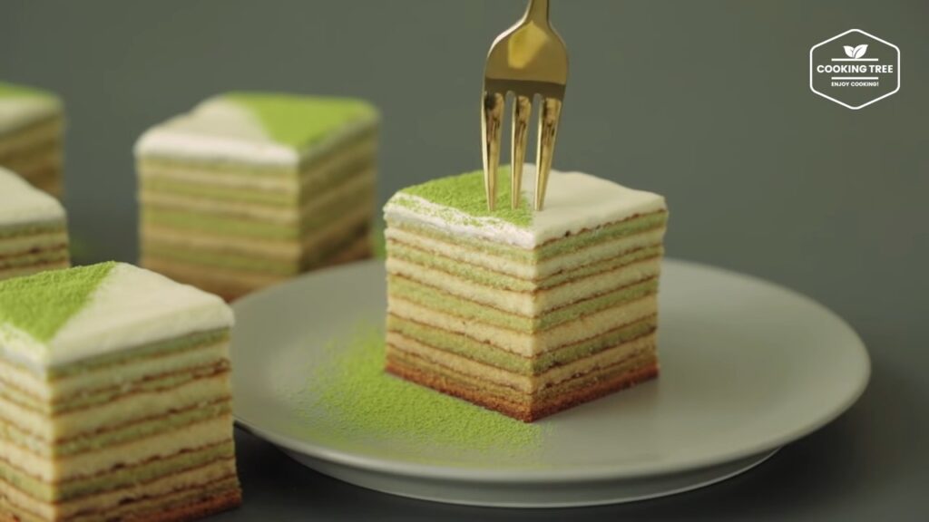 Green tea Baumkuchen Tree Cake Recipe Cooking tree