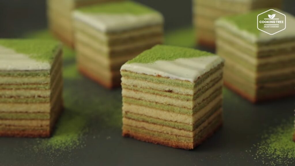 Green tea Baumkuchen Tree Cake Recipe Cooking tree