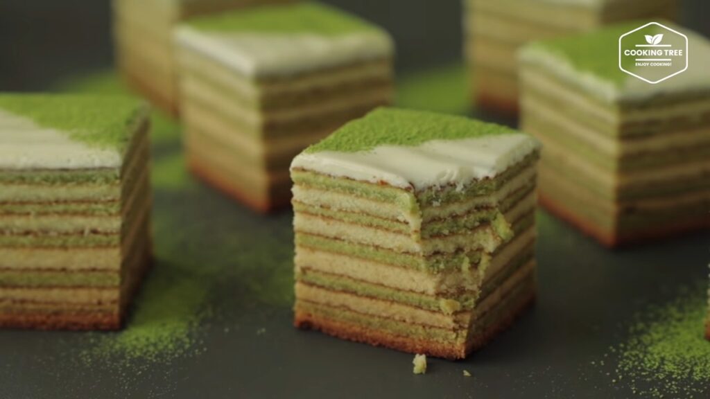 Green tea Baumkuchen Tree Cake Recipe Cooking tree