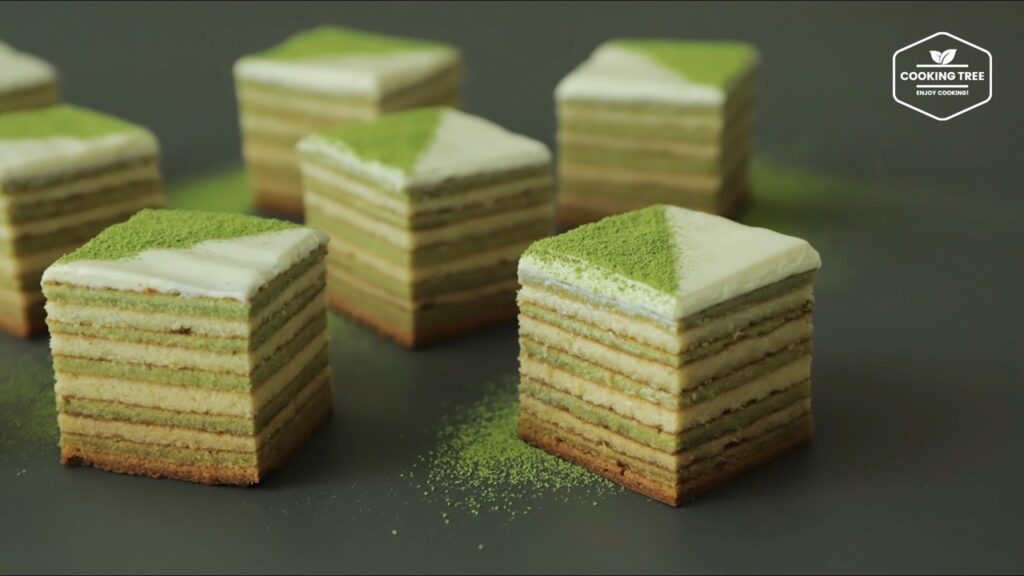 Green tea Baumkuchen Tree Cake Recipe Cooking tree