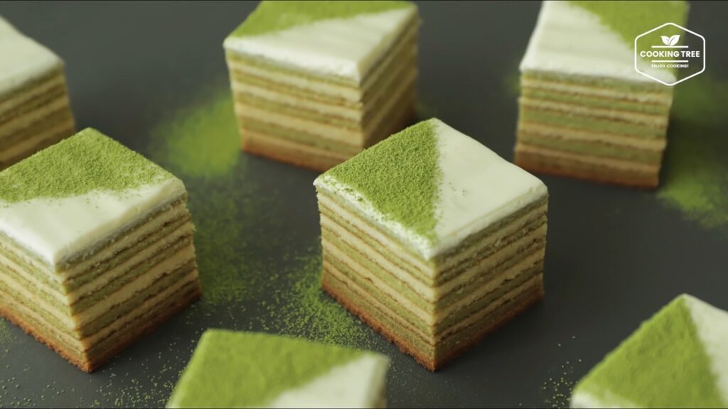 Green tea Baumkuchen Tree Cake Recipe Cooking tree