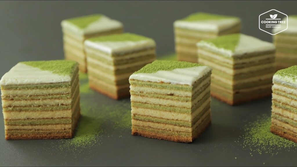 Green tea Baumkuchen Tree Cake Recipe Cooking tree