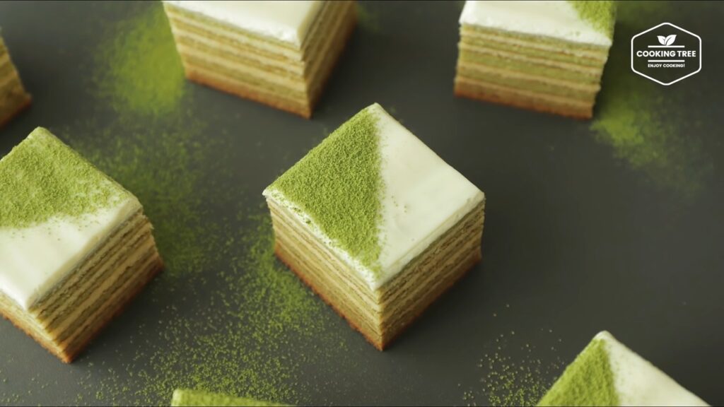 Green tea Baumkuchen Tree Cake Recipe Cooking tree