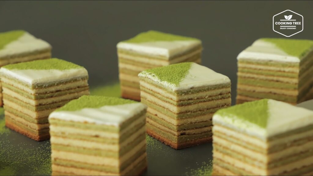 Green tea Baumkuchen Tree Cake Recipe Cooking tree