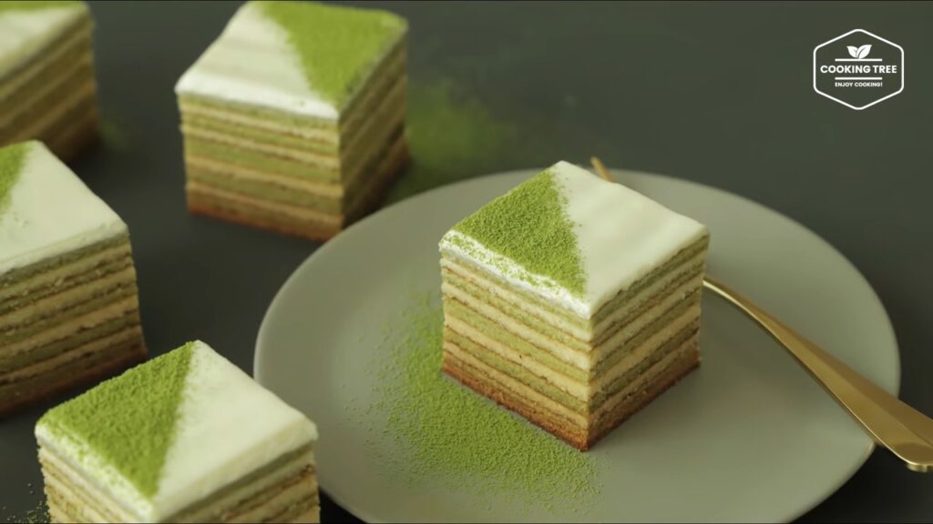 Green tea Baumkuchen Tree Cake Recipe Cooking tree