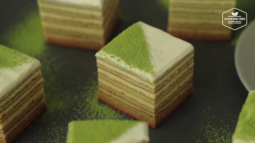 Green tea Baumkuchen Tree Cake Recipe Cooking tree