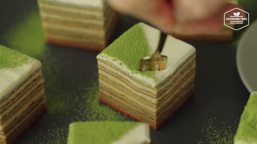 Green tea Baumkuchen Tree Cake Recipe Cooking tree