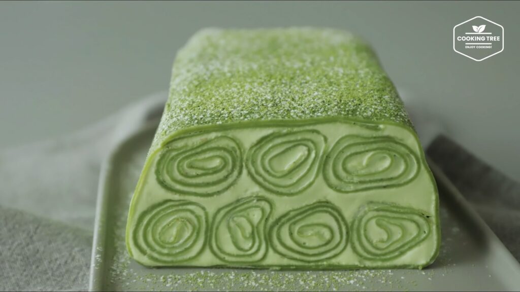 Green tea Crepe Roll Cake Recipe Cooking tree